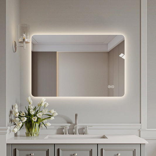 Rektangulært Spejl med LED-lys og Antidug 120x80 cm