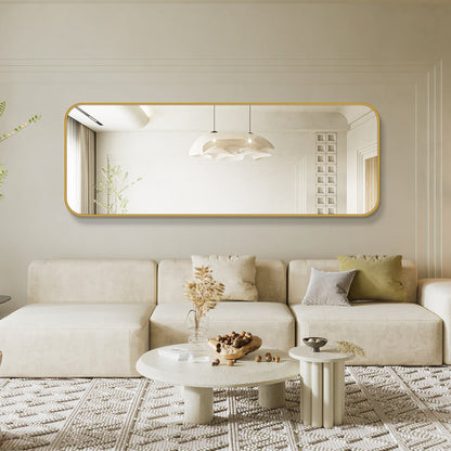 Stort Spejl 170x60 cm - Guld ramme