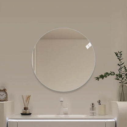 Rundt spejl på mål